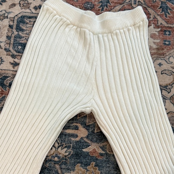 SABO Australia Medium US 6 Stretchy Ribbed Knit Cream Leggings - Picture 2 of 12